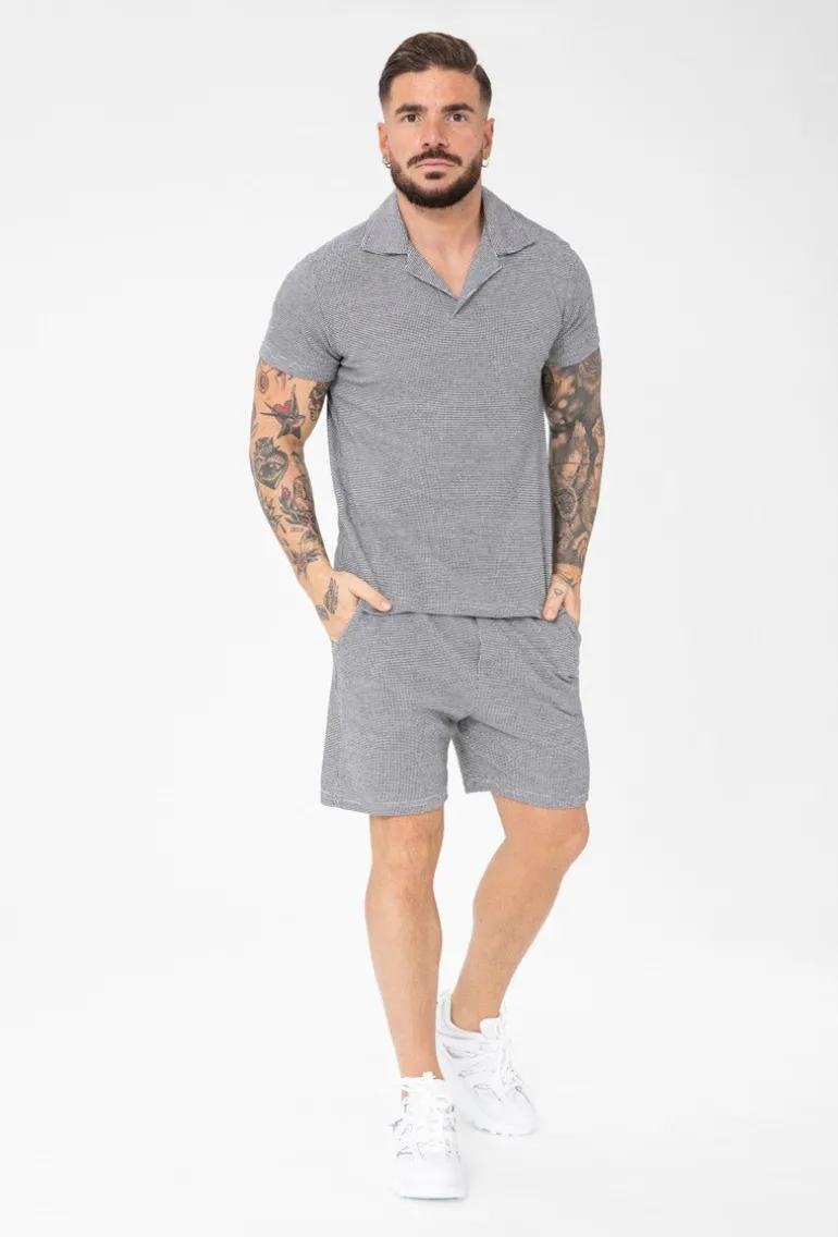 Ensemble polo short maille piquée