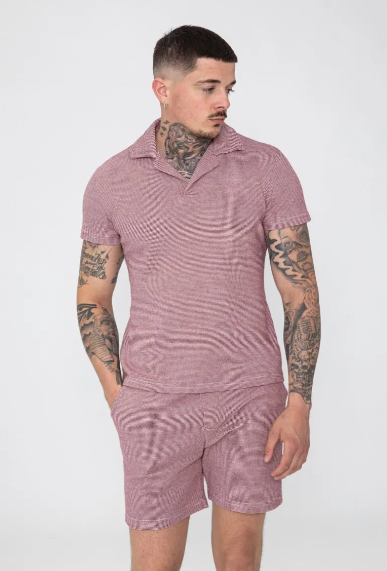 Ensemble polo short maille piquée