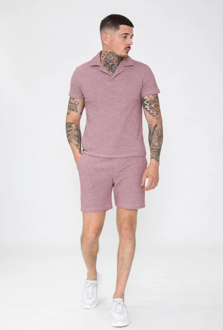 Ensemble polo short maille piquée