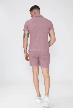 Ensemble polo short maille piquée