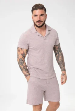 Ensemble polo short maille piquée