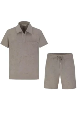 Ensemble polo short texturé
