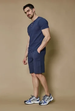 Ensemble polo short uni effet lin