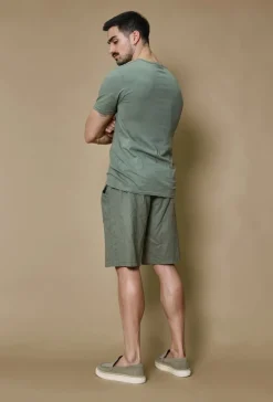 Ensemble polo short uni effet lin