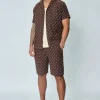 Ensemble short et chemise broder