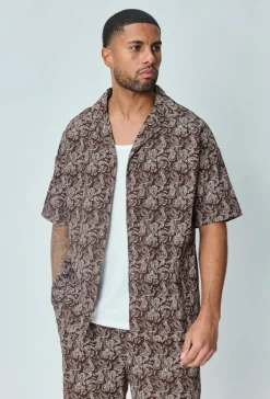 Ensemble short et chemise a motifs bandana