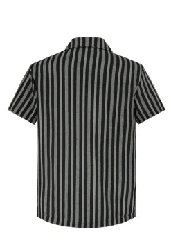 Ensemble short et chemise a rayures