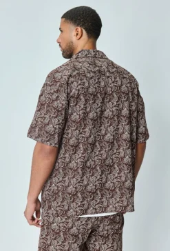 Ensemble short et chemise a motifs bandana