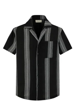 Ensemble short et chemise a rayures