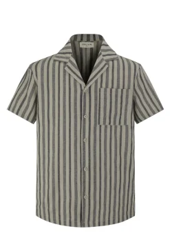 Ensemble short et chemise a rayures