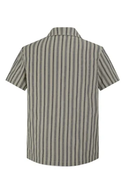 Ensemble short et chemise a rayures