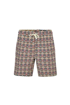 Ensemble short et chemise a motifs géométriques