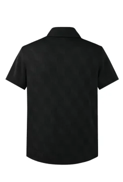 Ensemble short polo à motif géométriques