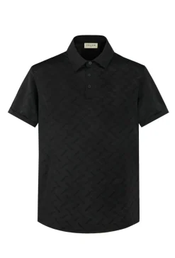 Ensemble short polo à motif géométriques