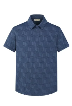 Ensemble short polo à motif géométriques