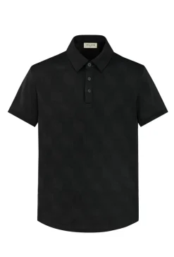 Ensemble short polo à motif géométriques