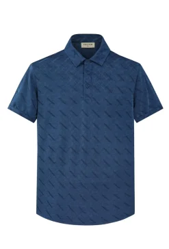Ensemble short polo à motif géométriques