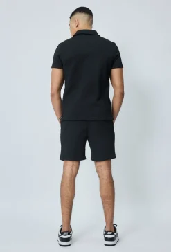Ensemble short tshirt gaufré