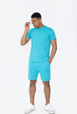 Ensemble short tshirt gaufré