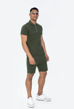Ensemble short tshirt gaufré