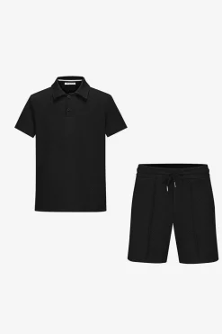 Ensemble short tshirt gaufré