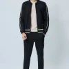 Ensemble sportwear veste et jogging à bandes latérales