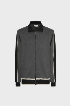 Ensemble sportwear veste et jogging à bandes latérales