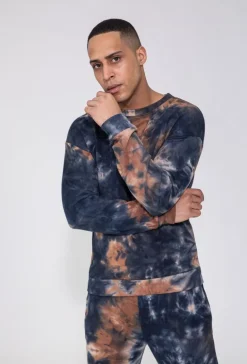Ensemble sweat & jogging motif tie and dye imprimé