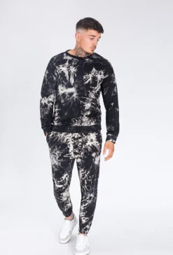 Ensemble sweat & jogging motif tie and dye imprimé