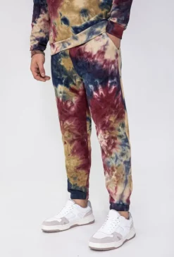 Ensemble sweat & jogging motif tie and dye imprimé