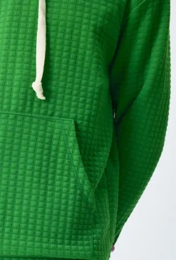 Ensemble tendance sweat jogging à carreaux matelassés