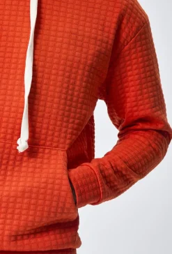 Ensemble tendance sweat jogging à carreaux matelassés