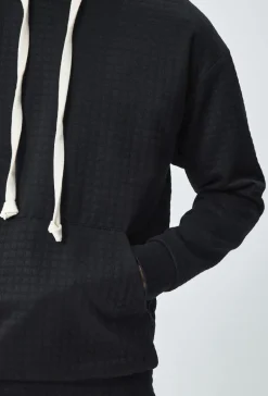 Ensemble tendance sweat jogging à carreaux matelassés
