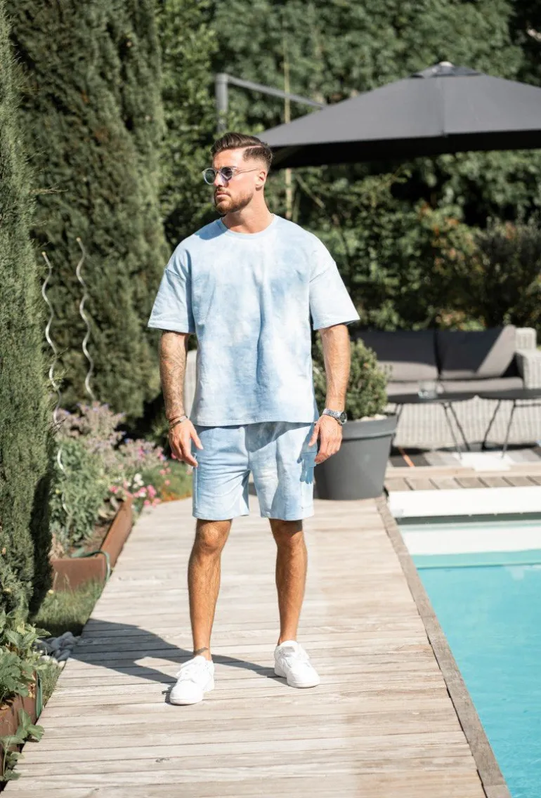 Ensemble tshirt et short tie and dye