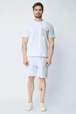 Ensemble t-shirt short bicolore