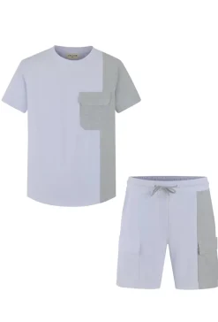 Ensemble t-shirt short bicolore