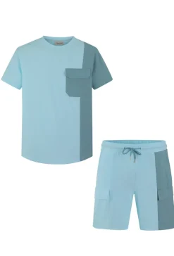 Ensemble t-shirt short bicolore