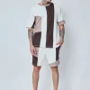 Ensemble t-shirt short patchwork