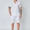 Ensemble t-shirt short uni gaz de coton