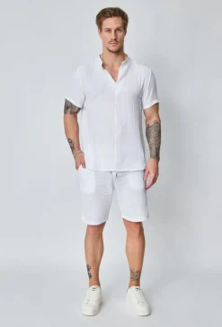 Ensemble t-shirt short uni gaz de coton