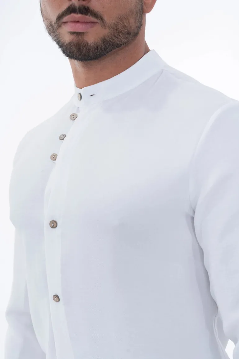 Ensemble uni chemise manches courtes pantalon