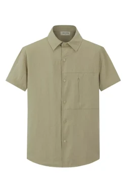 Ensemble uni chemise manches courtes short