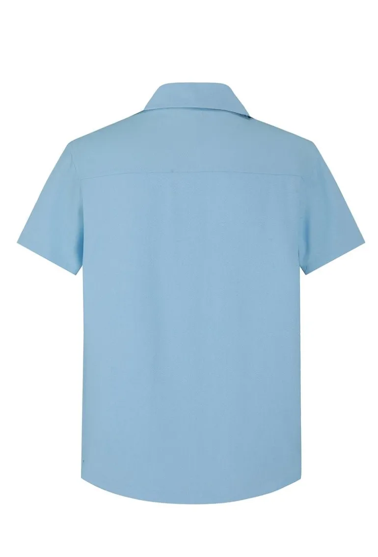 Ensemble uni chemise manches courtes short
