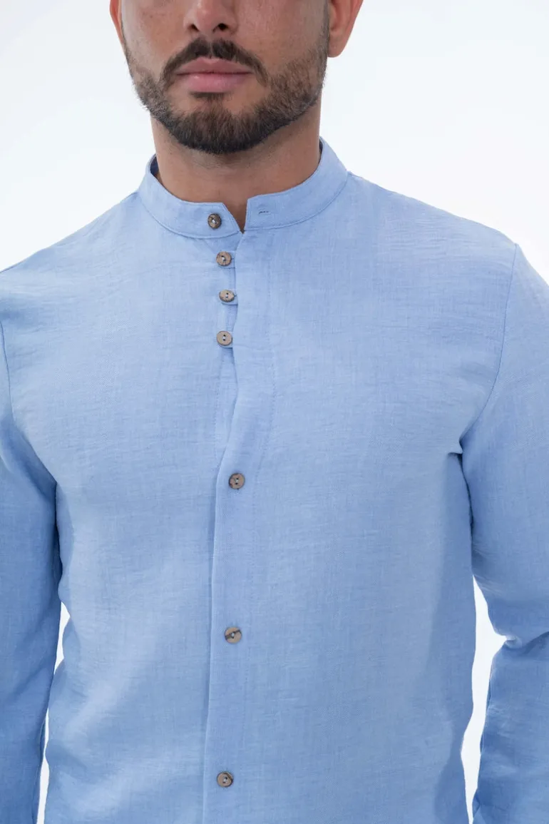 Ensemble uni chemise manches courtes pantalon