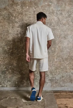 Ensemble uni chemise manches courtes short