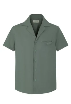 Ensemble uni chemise manches courtes short