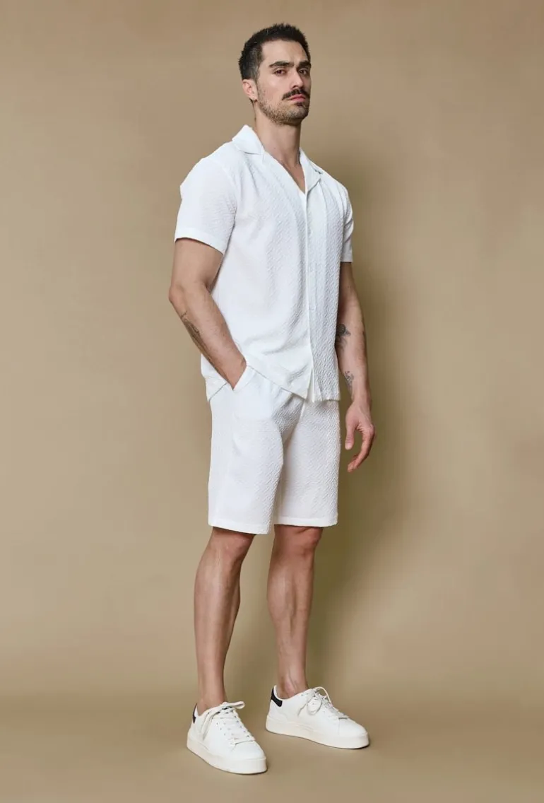 Ensemble uni chemise short