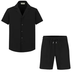 Ensemble uni chemise short