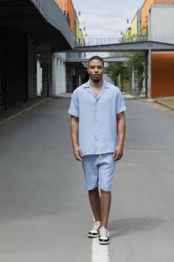 Ensemble uni chemise short