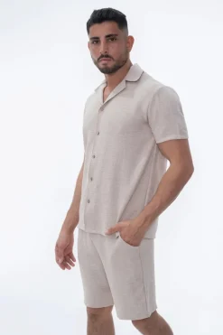 Ensemble uni chemise short